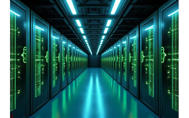 Moderne Batteriezellen in einem Energiespeichersystem