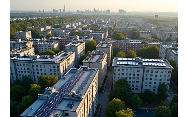 Dachsolar Stadtquartier